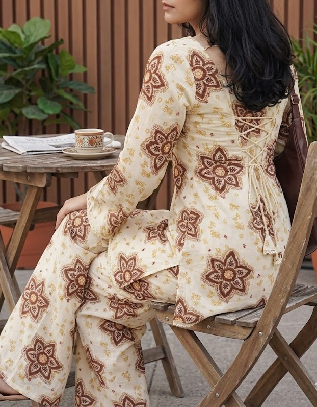 2pc cookie corset kurti🍪