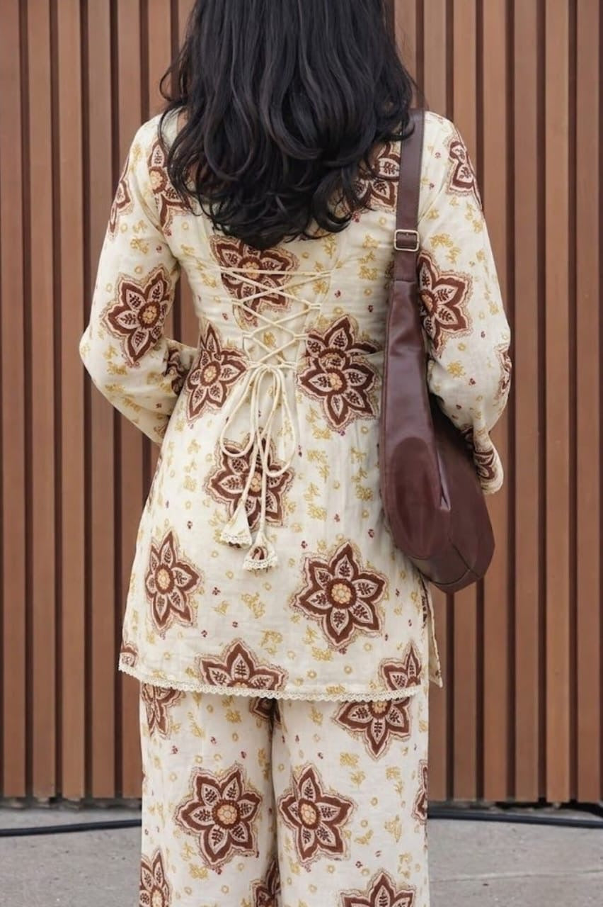 2pc cookie corset kurti🍪