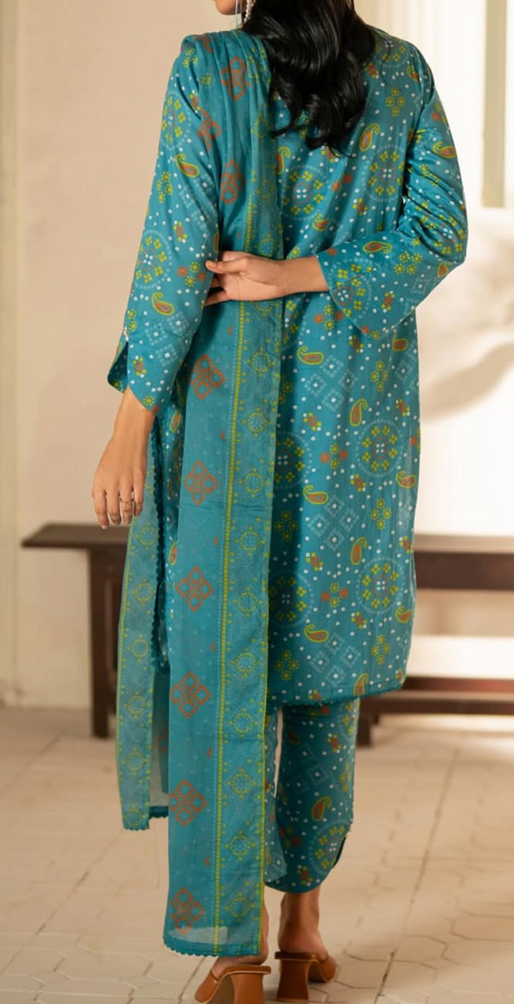 AQUA -chunri 3pc by sapphire