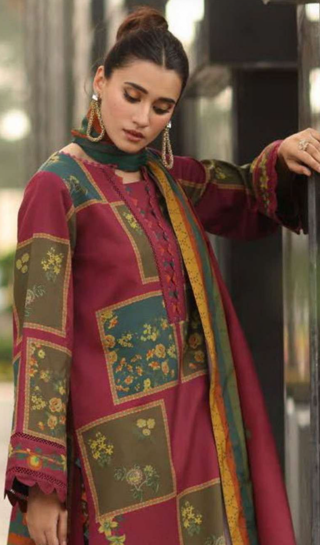 Ethnic unstitched 3pc set