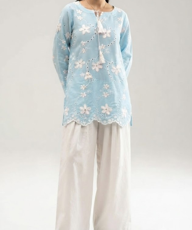 Ethnic chickari kurti set