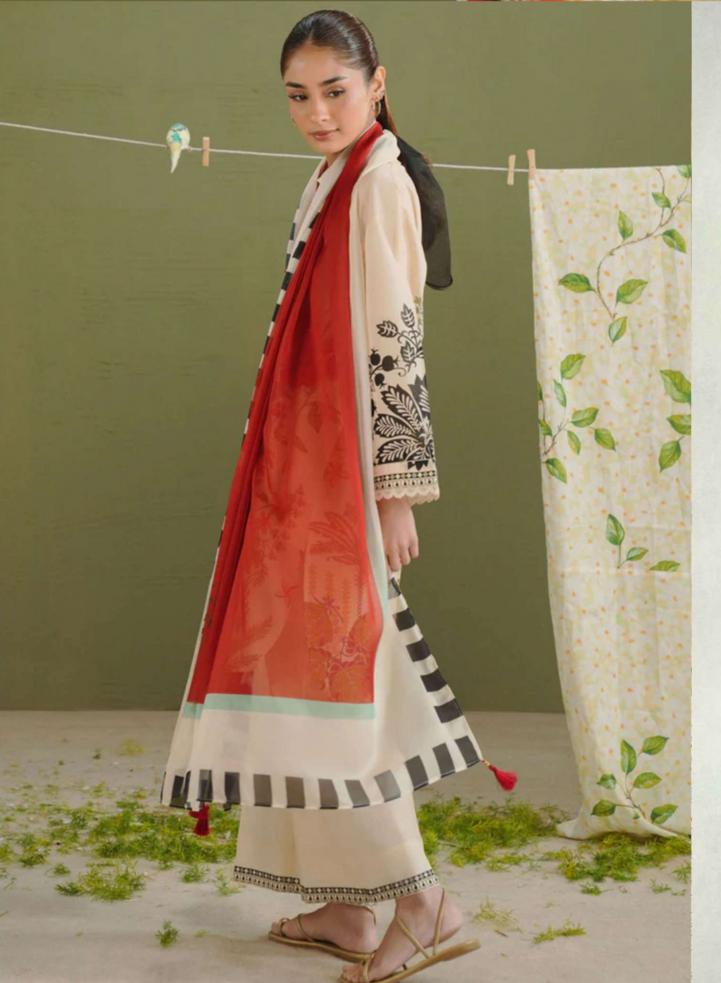 Coco by zarashajhan ( unstitched 3pc )