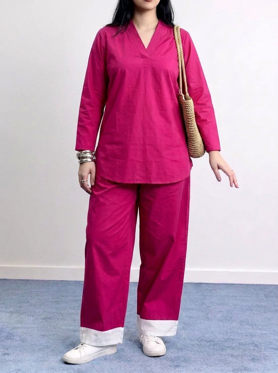 Magenta pink coord set