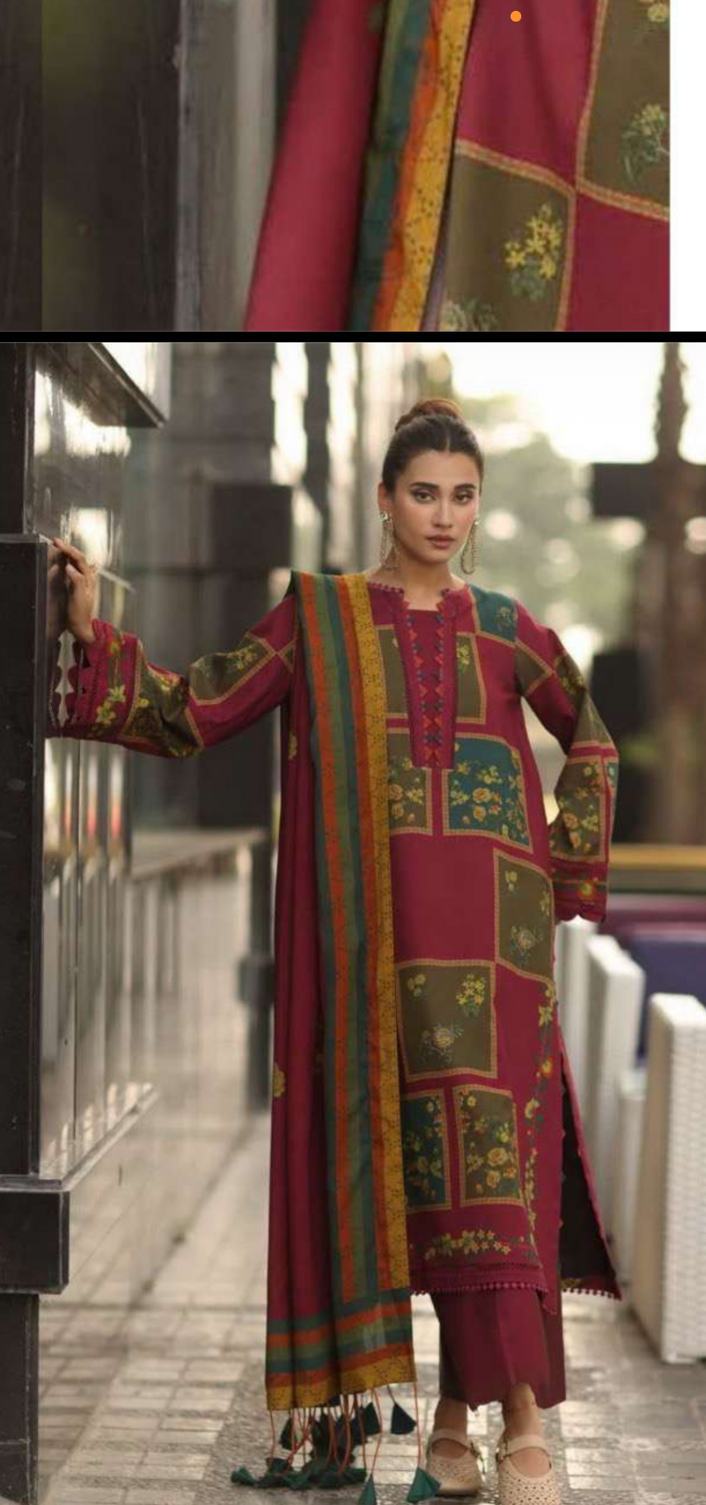 Ethnic unstitched 3pc set