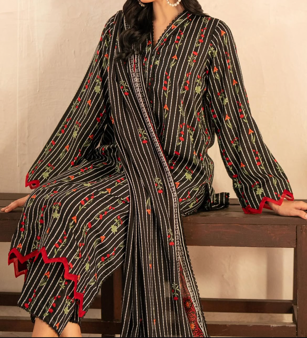 Sapphire ( unstitched 3 pc )