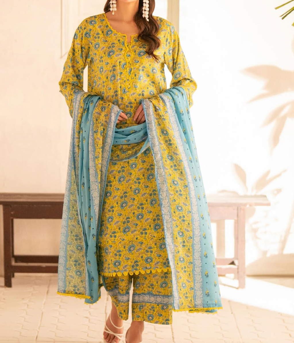 Sapphire ( unstitched 3pc )