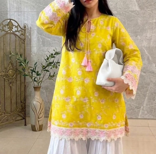 2pc Gulbahar embroidered kurta set