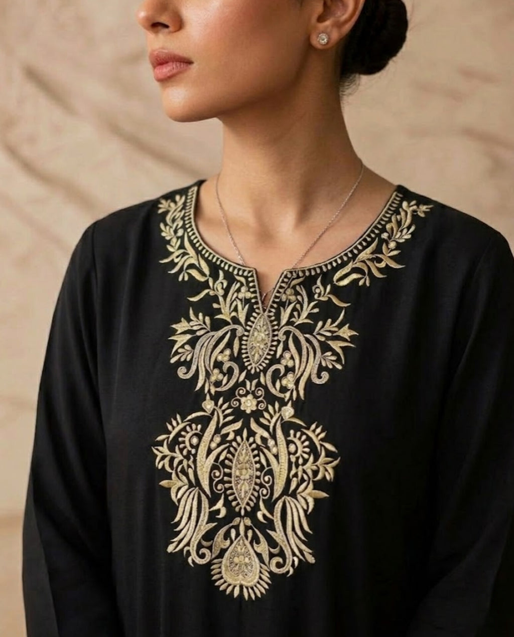 3pc qawali fully embroidered outfit