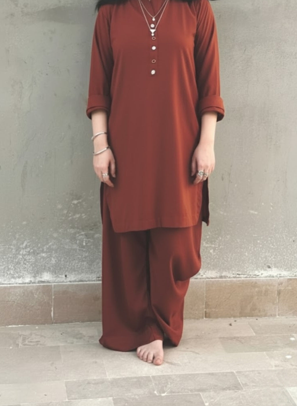 2pc light brown ( side pockets include )