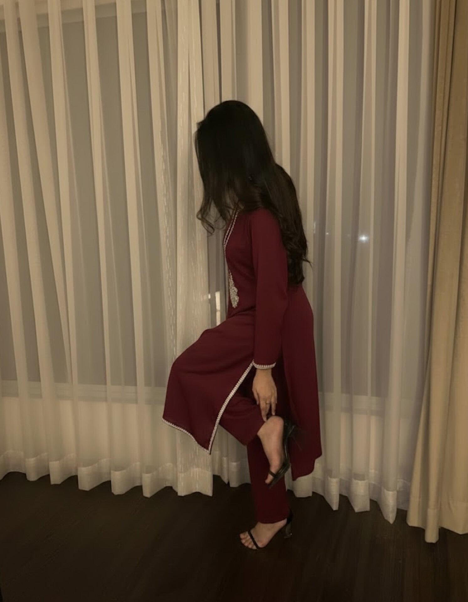 3pc Maroon outfit