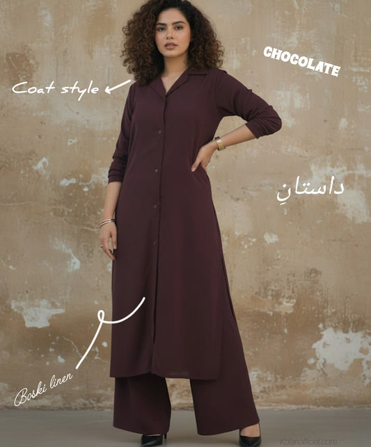 2 PC coat style co-ord set