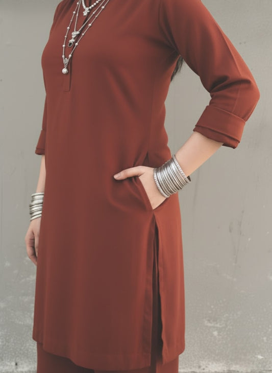 2pc light brown ( side pockets include )