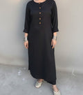 2pc black long kurta set