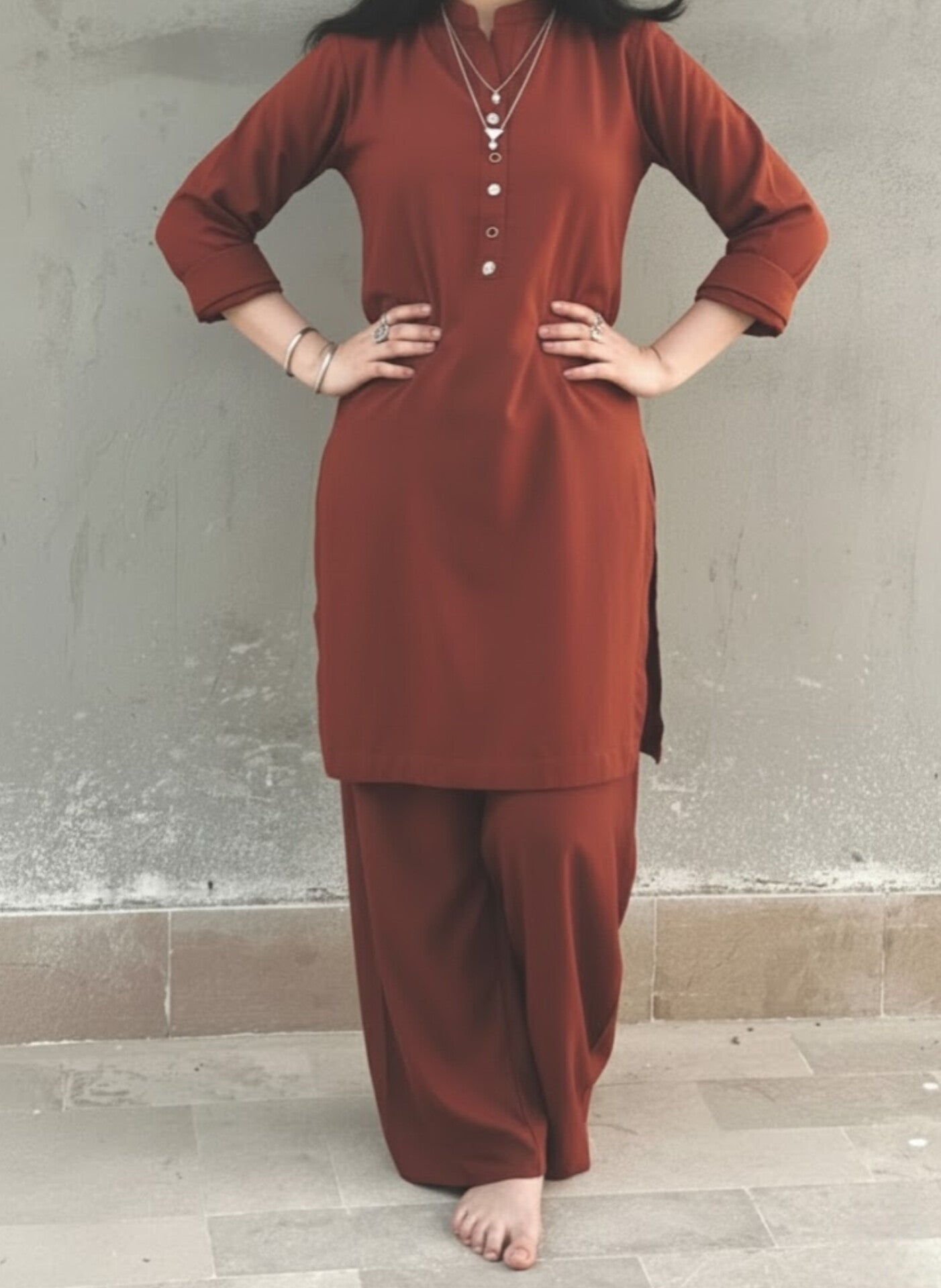 2pc light brown ( side pockets include )