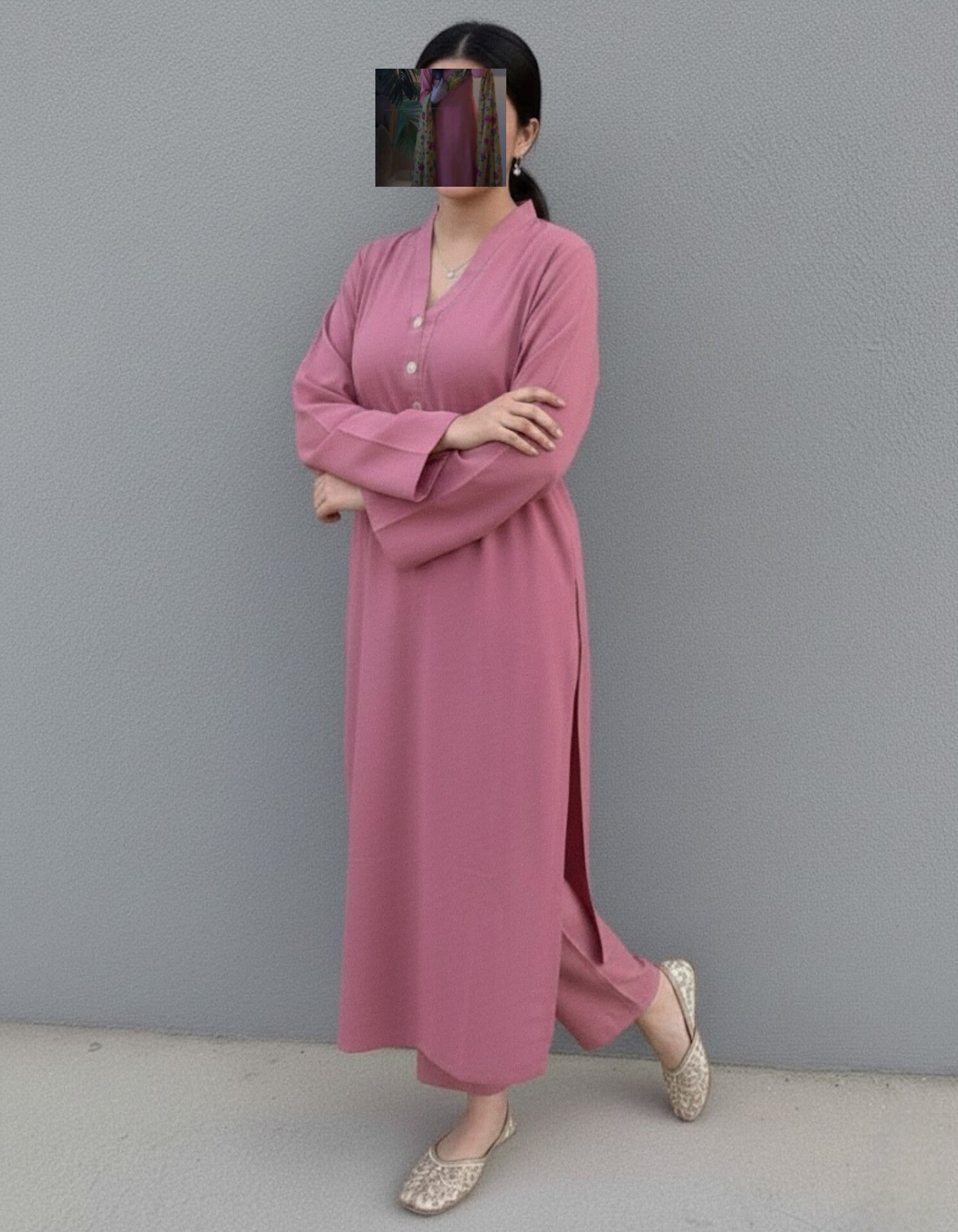 2pc dusky long kurta