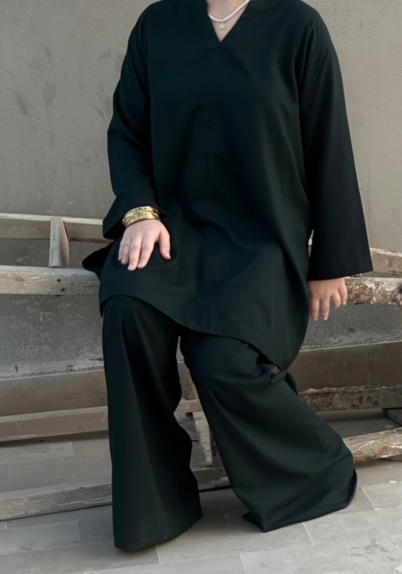 2pc Teal green co-ord set