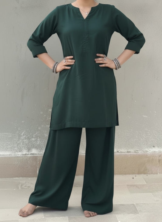 2pc Teal green co-ord set