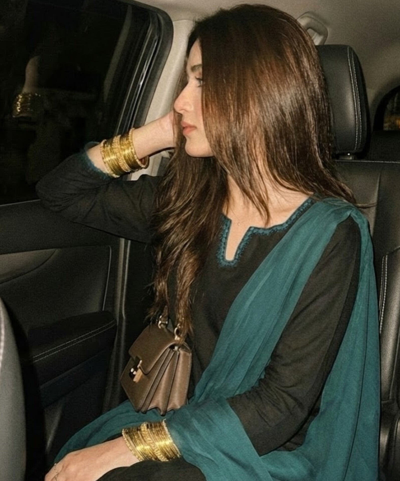 2pc qawali black embroidered outfit